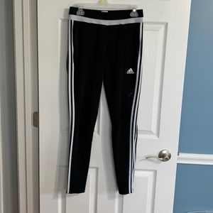 Black/white adidas Climacool joggers